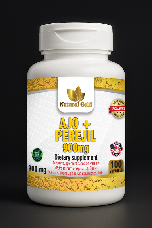 Natural Gold™ Ajo + Perejil 900 mg | 100 Softgels
