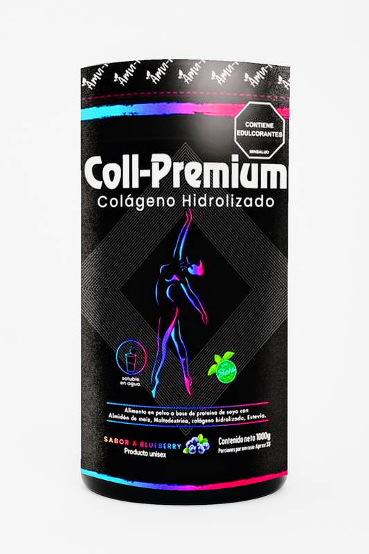 Coll‑Premium® Colágeno Hidrolizado en Polvo Sabor Blueberry | 1 000 g