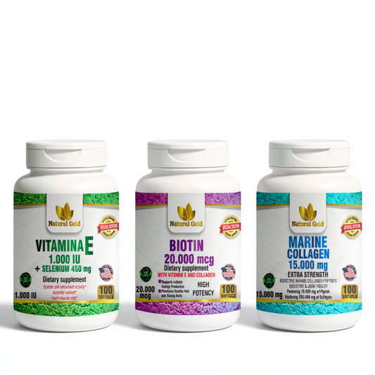 Vitamina E, Biotin y Marine Collagen